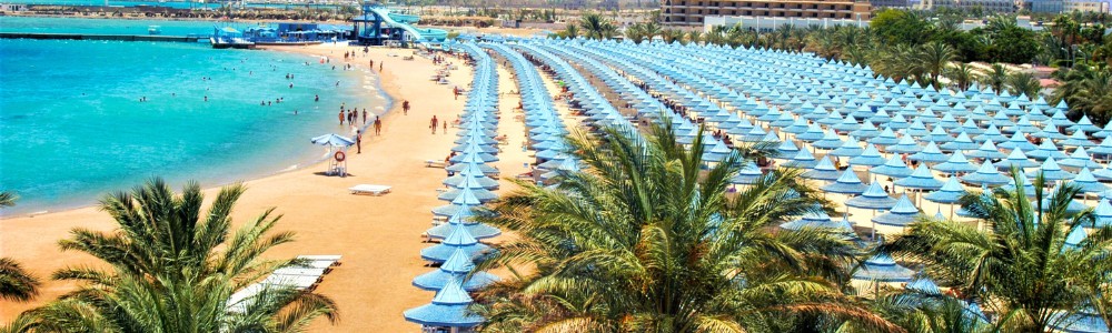 Pláž hotela The Grand Hotel Hurghada